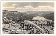 RPPC Donner Lake Summit Bridge Nevada County CA Vintage Photo 1944 Soda Springs picture