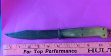 Vintage G Bellon Hunting Knife Engraved Blade Oaxaca Mexico Rare Fixed Blade picture