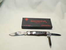 1990 Winchester W-15 #3902 Three Blade Knife with Box - Unused picture