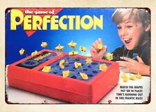 Perfection Board Game 1980s metal tin sign interior design coffee shop picture