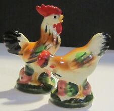 Rooster Chicken Vintage Salt And Pepper Shakers Japan picture