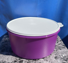 TUPPERWARE Giant Canister 10 L / 42 Cup w Seal NWT Purple Sorbet Color picture
