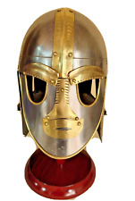 Functional 18 Gauge Sutton Hoo Anglo-Saxon Reenactment Replica Armor Helmet picture