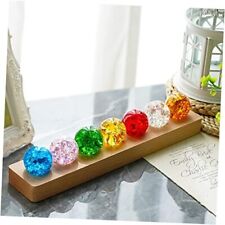 7 Colors 40mm Ice Cracked Balls Crystal Chakra Balls with Set 7-rainbow Balls picture