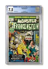 Monster of Frankenstein #1 Mike Ploog CGC  7.5 VF- Bronze 1973 Marvel Horror  picture