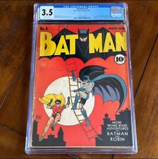 Batman #4 (1940) - 4th Joker 1st Gotham City - CGC 3.5 picture