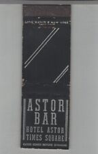 Matchbook Cover - Astor Bar In Hotel Astor New York, NY picture