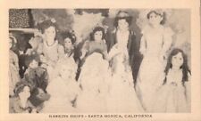 Postcard - Hawkins Shops - Santa Monica, California Dolls  Linen  0882 picture