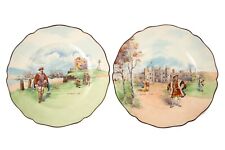 2 ROYAL DOULTON COLLECTOR PLATES - PLYMOUTH HOE and HAMPTON COURT Very Nice picture