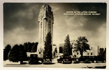 RPPC Shrine of The Little Flower Woodward & Twelve Mile Rd. Detroit MI Postcard picture