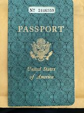 Vintage 1960 United States Of America DOS Cancelled Passport M Flanagan 2446559 picture