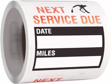100 Pieces Oil Change Stickers，Service Reminder Labels, Auto Maintenance Service picture