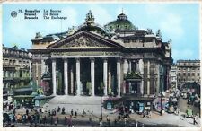 Brussels - The Exchange. Posted Probably in 1939 Glossy Belgium Postcard. picture