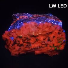 4 Color Multicolor Fluorescent Sphalerite With Calcite Franklin, NJ 767 Grams picture
