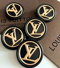SET 5 LOUIS VUITTON LV Logo Button Buttons Ø 1,14 inch 2,9 cm Vintage Boutons picture
