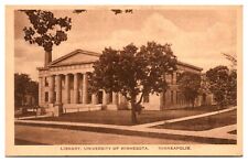 Antique Library, University of Minnesota, Minneapolis, MN Postcard picture