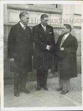 1930 Press Photo Senator Thomas Schall, Floyd Olsen and Henrik Shipstead at D.C. picture