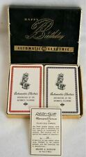 Vintage AUTOMATIC ELECTRIC Telephone REDI-SLIP No 24 PLAYING CARDS 2 Decks RARE picture