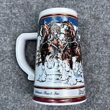 Budweiser Anheuser-Busch Inc. Clydesdale Beer Stein Collector's Mug 7 inch, 1989 picture