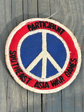 Original Vietnam Era Southeast Asia War Games Participant Peace Patch picture