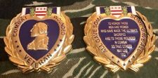 PURPLE HEART CHALLENGE COIN ARMY MARINES NAVY AIR FORCE COAST GUARD picture