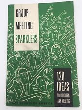 1962 Group Meeting Sparklers Boy Scout of America BSA No. 3122A Leaders 1st Ed picture
