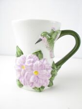 A Teleflora Gift Mug Floral Hummingbird Coffee Cup Large picture