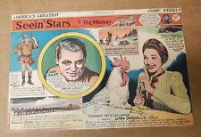 1940 Cary Grant Alan Hale Linda Darnell Seein' Stars by Feg Murray Comic Strip picture