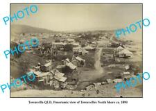 OLD 8x6 PHOTO TOWNSVILLE QUEENSLAND PANORAMIC VIEW OF NORTH SHORE c1890 picture