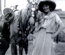 Old West RODEO COWGIRL  Pendleton 1930s  vintage 8 x 10  photo picture