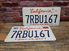 VINTAGE California License Plate Pair 7RBU167 picture