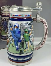 VINTAGE GREAT AMERICAN BASEBALL STEIN 1984 HANDCRAFTED BY CERAMARTE BRAZIL NEW picture