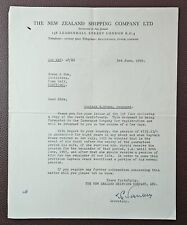 1959 The New Zealand Shipping Company, Leadenhall Street, London Letter picture