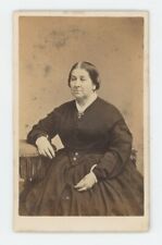 Antique ID'd CDV c1870s Lovely Older Woman Named Olive Rodgers Springfield, MA picture