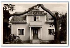 Linköping Sweden Postcard EKHULT Home Terrace View c1960's RPPC Photo picture