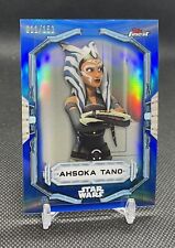 2022 Topps Finest Star Wars Ahsoka Tano 3 Blue Refractor /150 🎆 picture