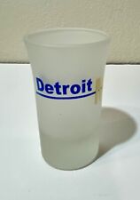 Detroit Michigan Shotglass Shot Glass Frosted Heavy picture