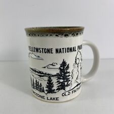 vintage yellowstone national park coffee cup mug old souvenir Ceramic Rare picture