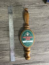 Vintage Dortmunder Union Dark German Beer Wooden Tap Handle Knob Pull picture