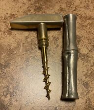Vintage Gucci Metal Bamboo Design Corkscrew Hammer Wine Bottle Opener RARE Italy picture