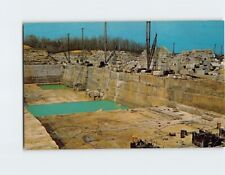 Postcard Indiana Limestone Quarry near Bedford Indiana USA picture