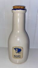 Vintage Kemps It's the Cows Series Pottery Milk Bottle  St Paul Minnesota picture