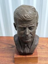 Vintage 1962 JFK Kennedy Alva Studios Bust Sculpture By V. Lamkay picture