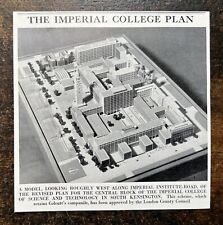 Model of The Revised Plan - Imperial College London - 1958 Press Cutting r399 picture