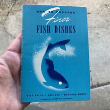Vintage 1941 HOW TO PREPARE FINER FISH DISHES Cookbook Advertising A&P Grocer picture