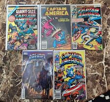 Captain America Comic Book lot of 5. Bronze age. KEYS. Vintage. picture