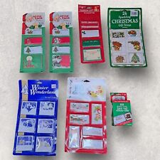 Vtg Christmas Ephemera Gift Tags Seals Stickers Eureka 1960s-90's Huge Lot NEW picture