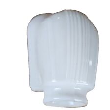 Art Deco Vintage White Milk Glass Slip Shade for Wall Sconce Fixture Light Lot B picture