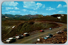 Colorado CO - Tundra Curves on the Trail Ridge Road - Vintage Postcards picture