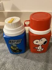 2 Vintage Thermos Containers- Snoopy & empire Strikes Back picture